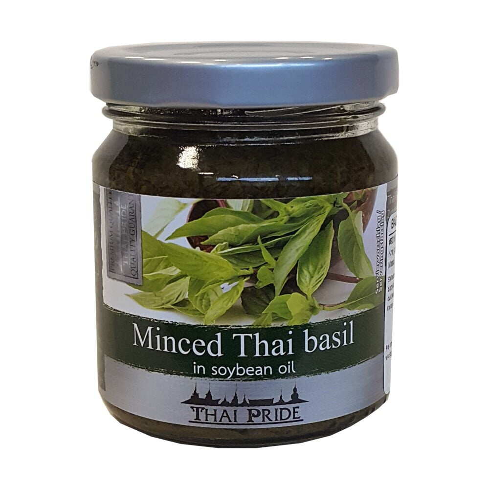 Pot en verre d'Émincés de Basilic Thaï 175G THAI PRIDE