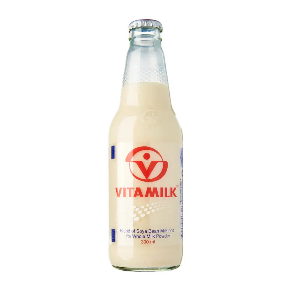 Bouteille en verre de Boisson de Lait de Soja 300ML VITAMILK