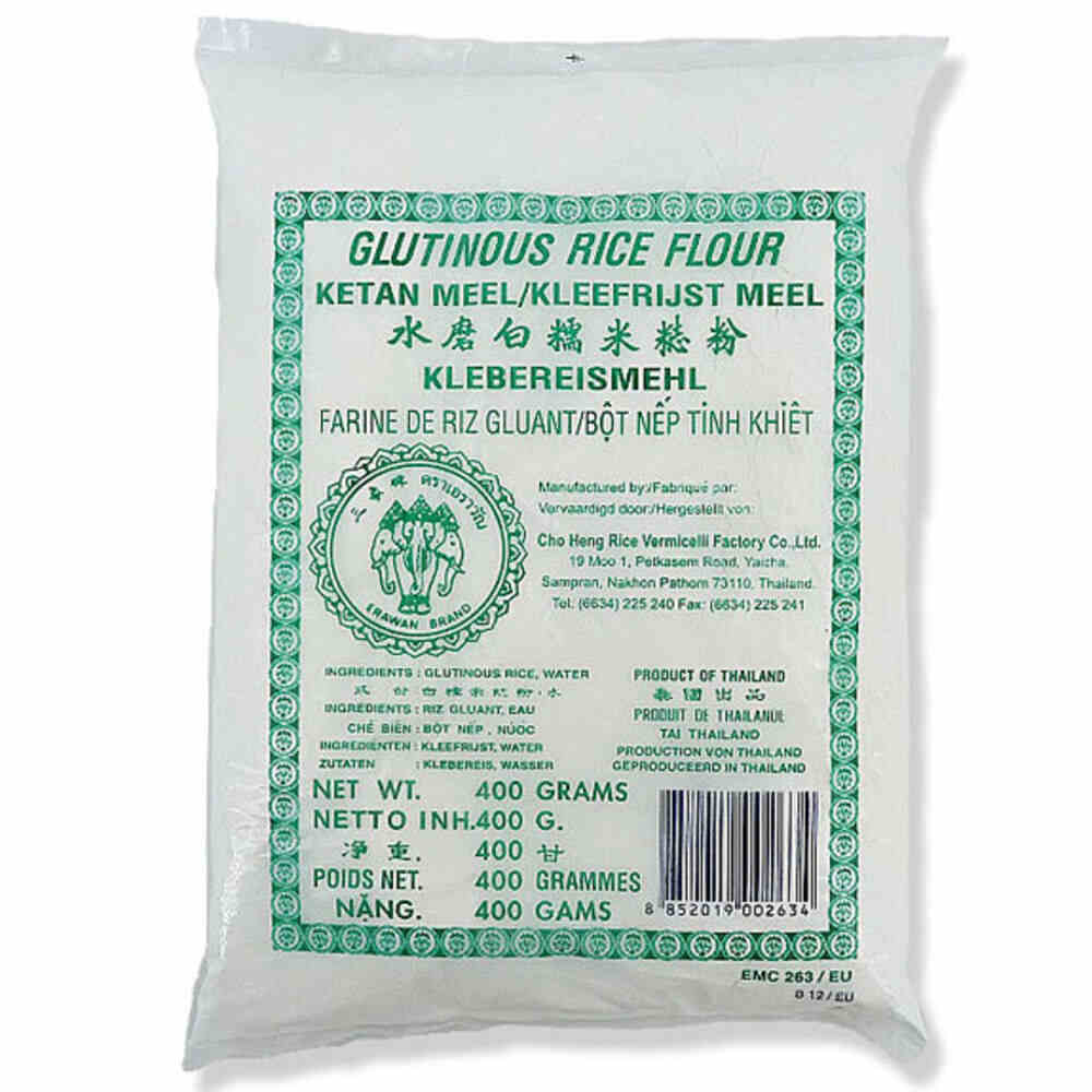 Sachet de Farine de Riz Gluant 400G de la marque ERAWAN