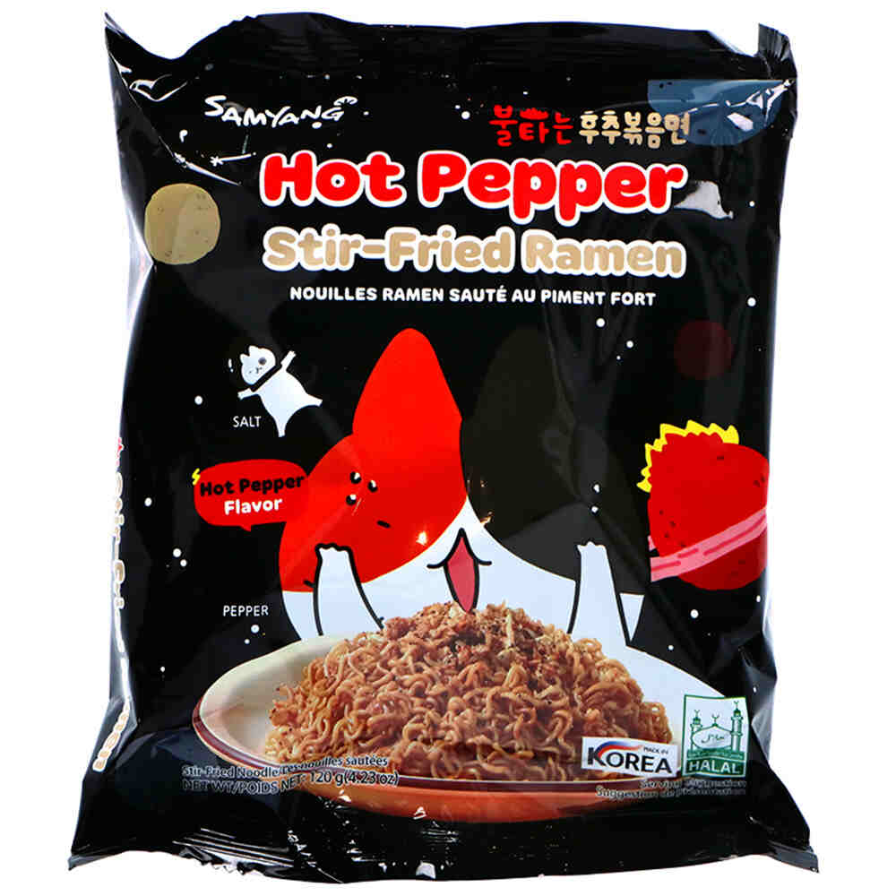 Packet de Nouilles Sautées Hot Pepper SAMYANG