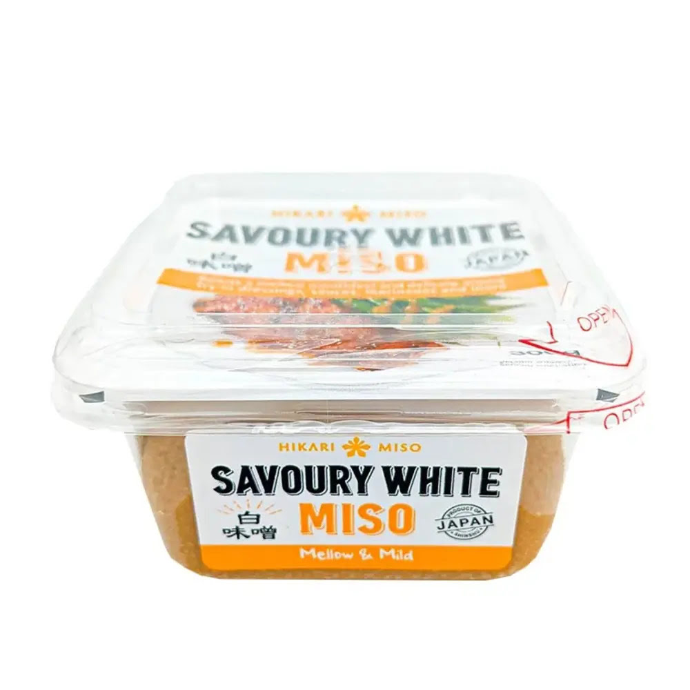 Boîte en plastique refermable de Pâte Miso Blanc 300G HIKARI