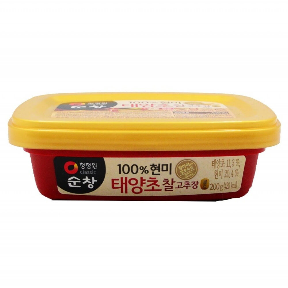 Boîte plastique souple de Pâte de Piment Gochujang 200G O'FOOD