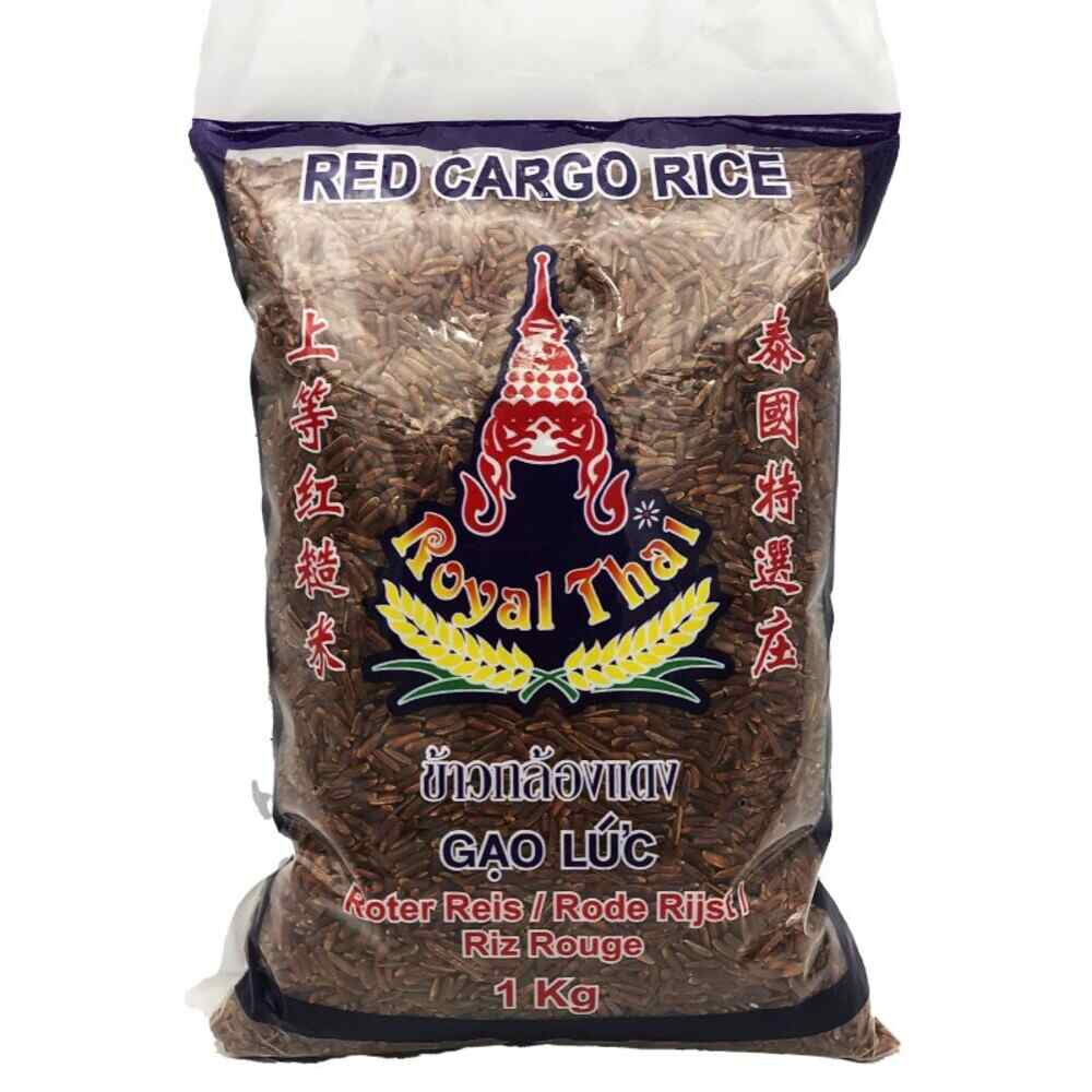 Sachet plastique de Riz Complet Rouge 1KG ROYAL THAI