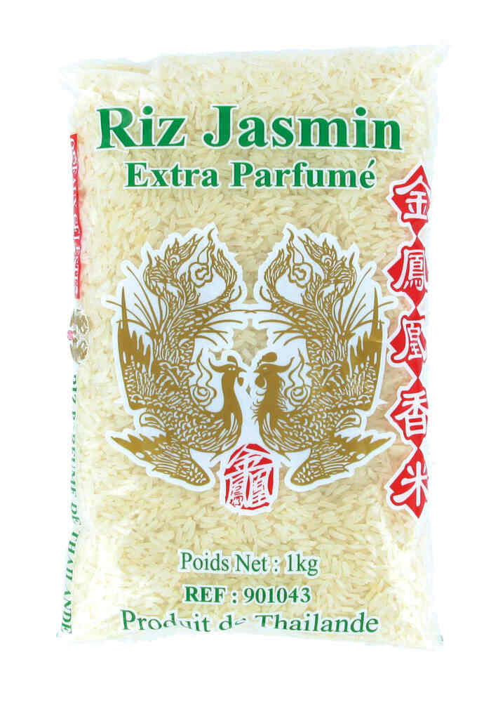 Sachet plastique de Riz Jasmin Extra Parfumé 2022 1KG OISEAUX CELESTES