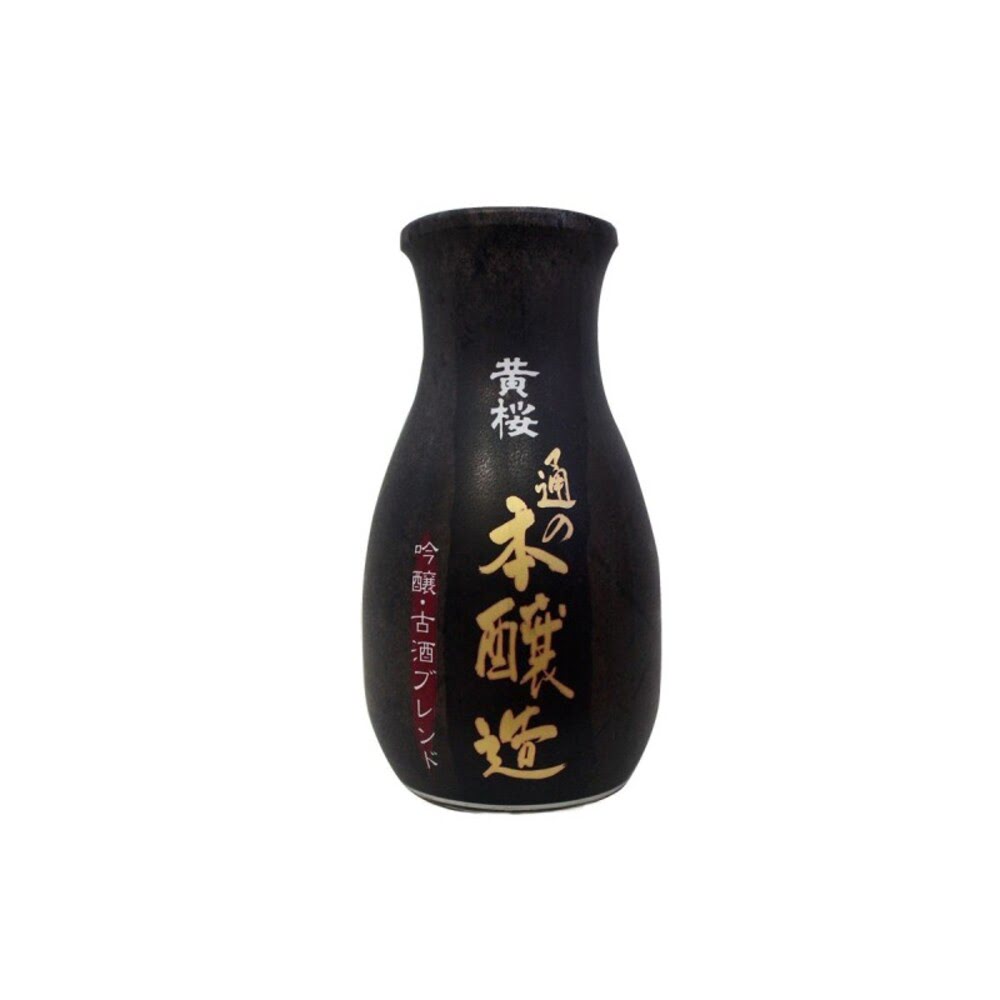 Bouteille en céramique de Saké Japonais Honjozo 16° 180ML KIZAKURA