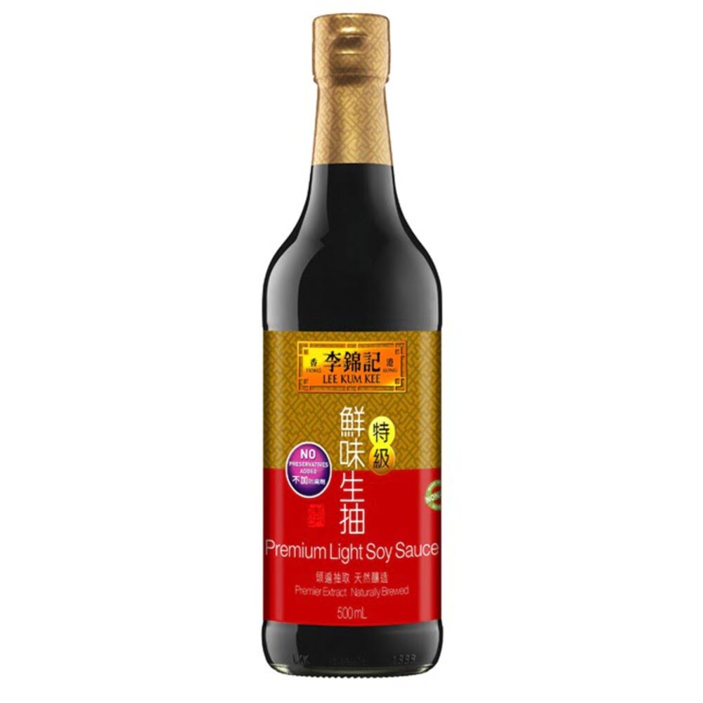 Bouteille en verre de 500ml de Sauce Soja claire Premium de LEE KUM KEE