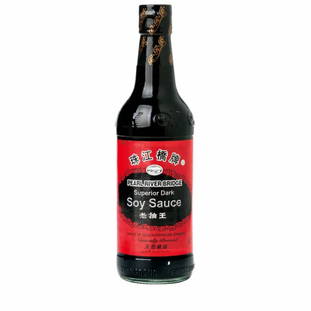 Bouteille en verre de Sauce Soja Foncée 500ml Pearl River Bridge