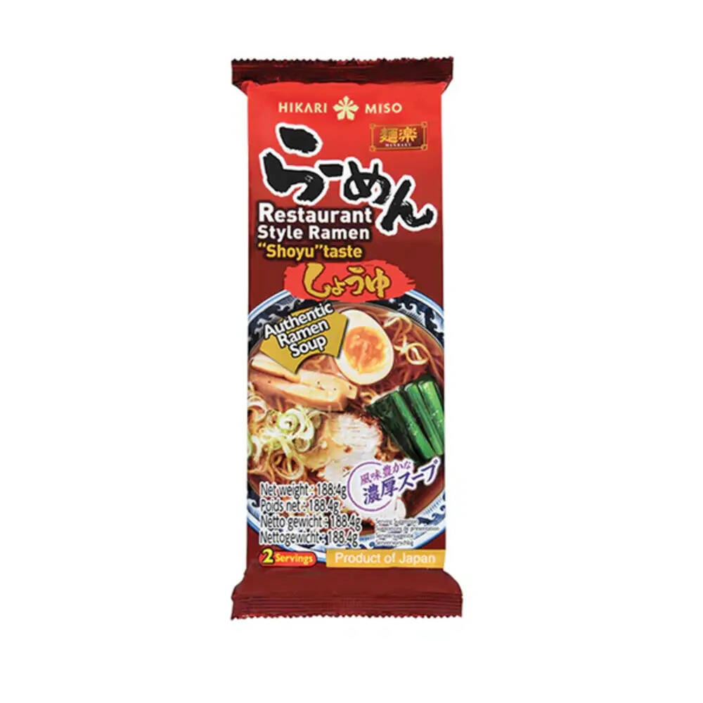 Sachet de Soupe de Nouilles Ramen Style Restaurant Shoyu 188.4G HIKARI MISO