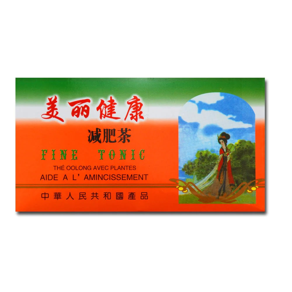 Boîte en carton de Thé Minceur Oolong avec Plantes 40G FINE TONIC