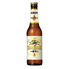 Bouteille en verre de Bière Japonaise en Bouteille 33CL Kirin Ichiban