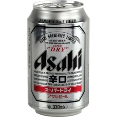 Canette en aluminium de Bière Japonaise en canette 33CL ASAHI