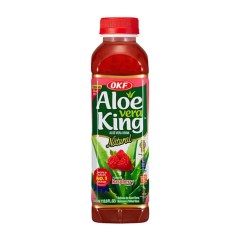 Bouteille plastique de Boisson Aloe Vera King Framboise 500ML OKF