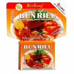 Petite boîte en carton de Cubes de bouillon Bun Rieu 75G BAO LONG