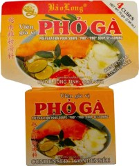 Petite boîte en carton de Cubes de bouillon Pho Ga 75G BAO LONG