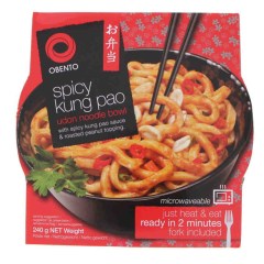 Bol en plastique Nouilles Udon Kung Pao 240G OBENTO