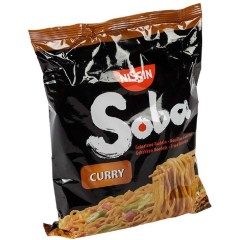 Sachet en plastique de Nouilles Yakisoba Curry 108G NISSIN