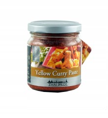 Pot en verre de Pâte Curry Jaune 195G THAI PRIDE