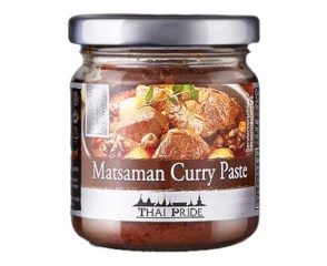 Pot en verre de Pâte Curry Massaman 195G THAI PRIDE
