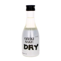 Bouteille en verre de Saké Japonais Dry 14.5° 180ML OZEKI