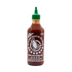 Bouteille de Sauce Piquante à la Coriandre 455ml de la marque FLYING GOOSE