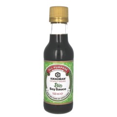 Bouteille en verre de 250ml de Sauce Soja biologique de KiKKOMAN