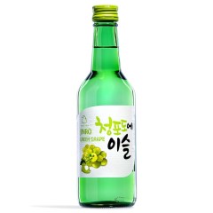 Bouteille en verre de Soju Raisin 13° 360ML JINRO